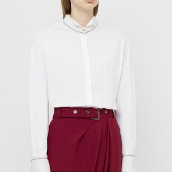 Brunello Cucinelli White Dress Shirt - Picture 5 of 10